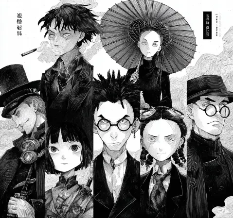 剧情片单封面：人物特写光影